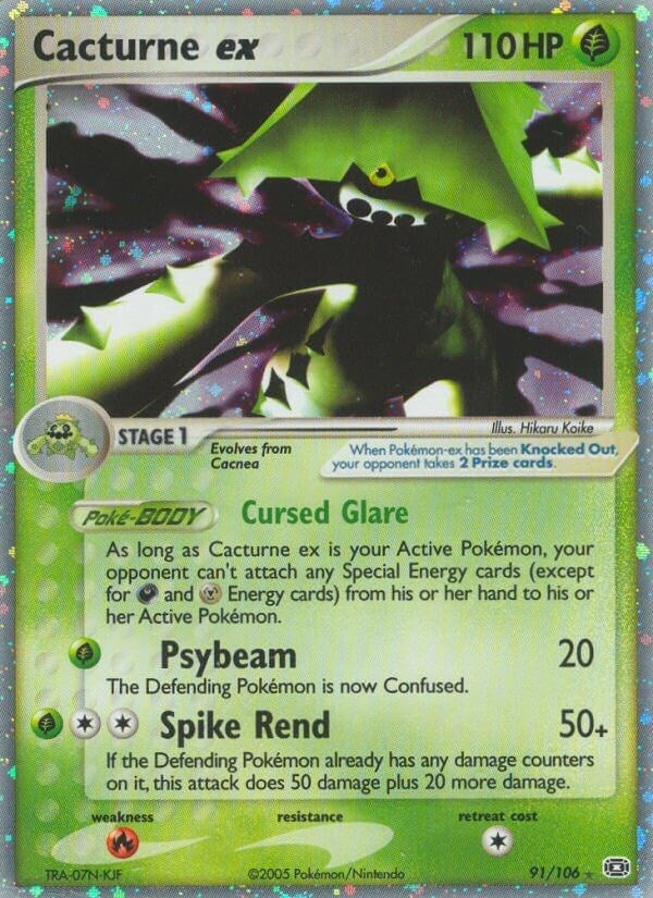 Image for Cacturne ex (91/106) [Emerald]