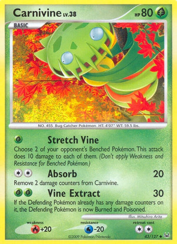 Image for Carnivine (43) (43/127) [Platinum]