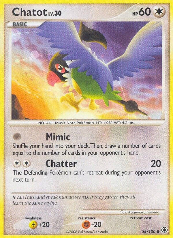 Image for Chatot (55/100) (Majestic Dawn) - Pokemon
