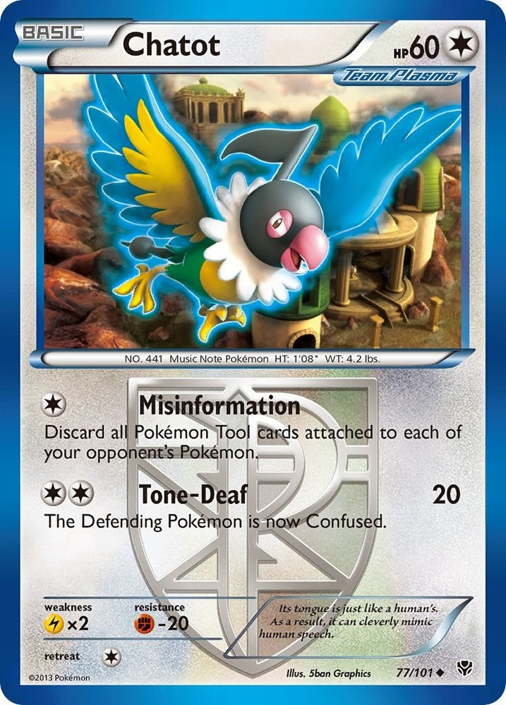 Image for Chatot (Team Plasma) (77/101) [Plasma Blast]