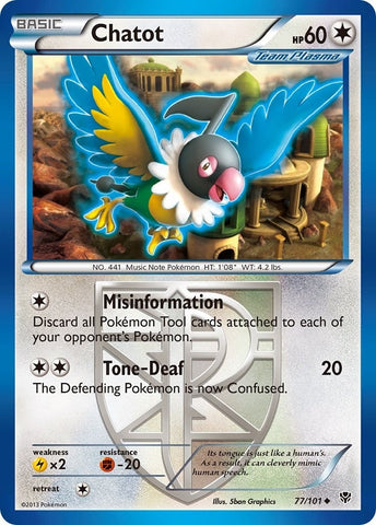 Image for Chatot (Team Plasma) (77/101) [Plasma Blast]