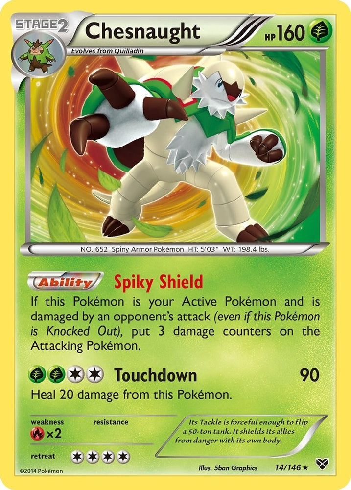 Image for Chesnaught (14/146) [XY Base Set]