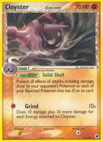 Image for Cloyster (Delta Species) (14/101) [Dragon Frontiers]