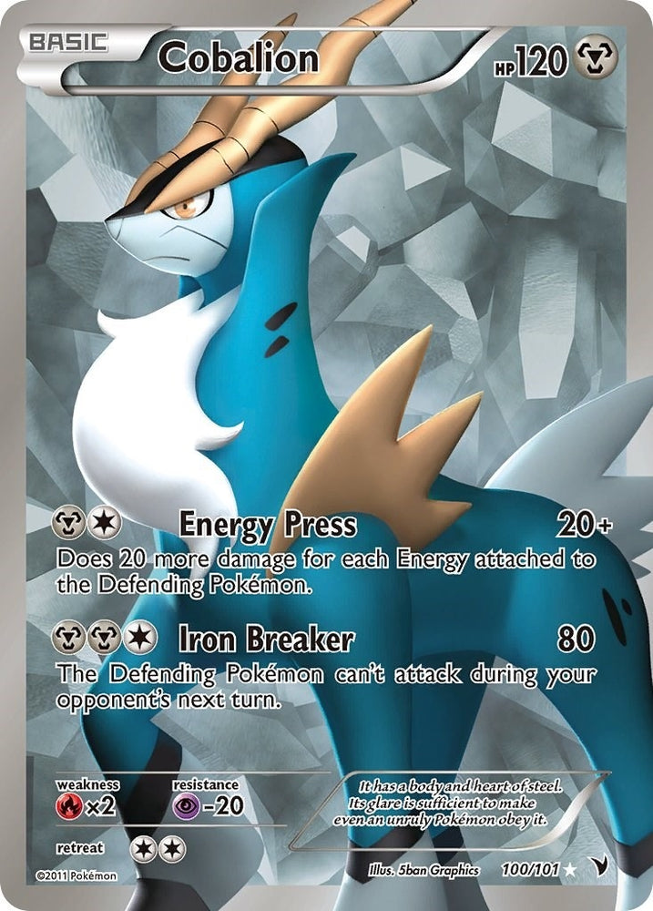 Image for Cobalion (100 Full Art) (100/101) [Noble Victories]
