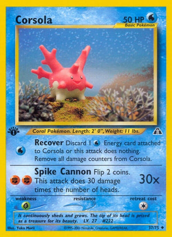 Image for Corsola (37/75) (Neo Discovery) - Pokemon