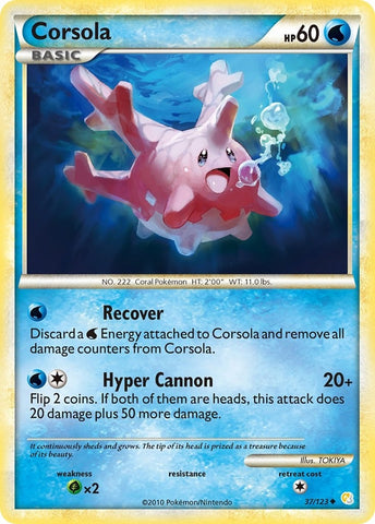 Image for Corsola (37/123) [HeartGold SoulSilver]