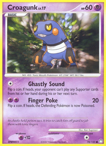 Image for Croagunk (78/123) (Mysterious Treasures) - Pokemon