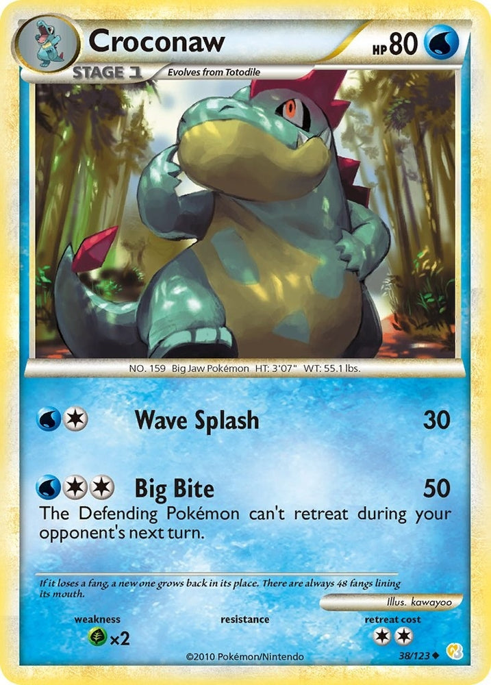 Image for Croconaw (38/123) [HeartGold SoulSilver]