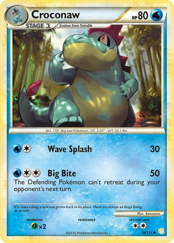 Image for Croconaw (38/123) [HeartGold SoulSilver]