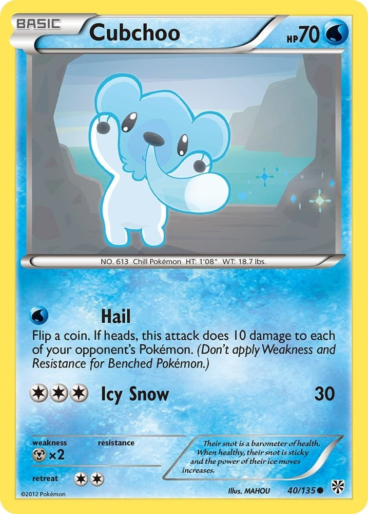 Image for Cubchoo (40/135) [Plasma Storm]