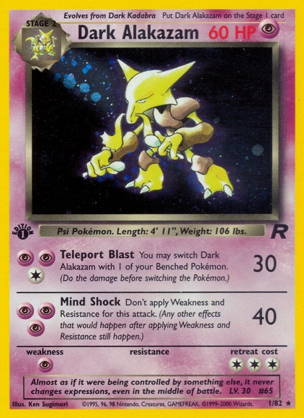 Image for Dark Alakazam (1) (01/82) [Team Rocket]