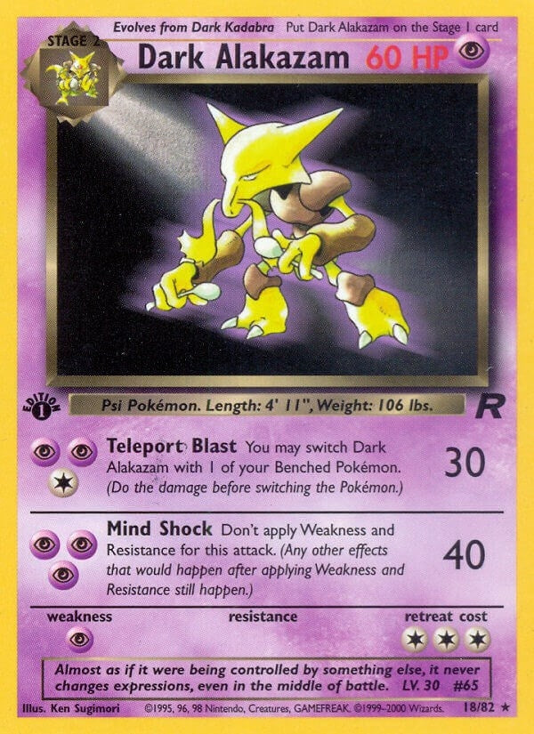 Image for Dark Alakazam (18) (18/82) [Team Rocket]