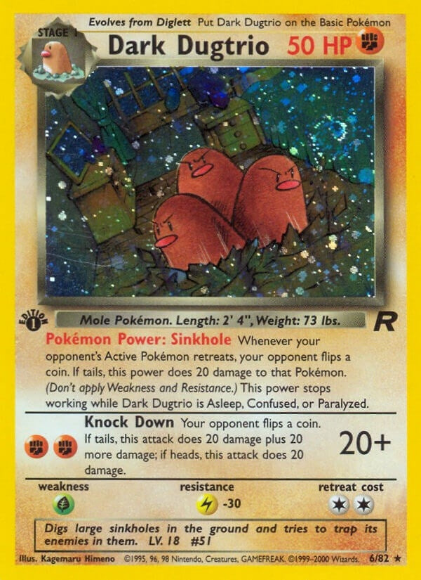 Image for Dark Dugtrio (6) (06/82) [Team Rocket]