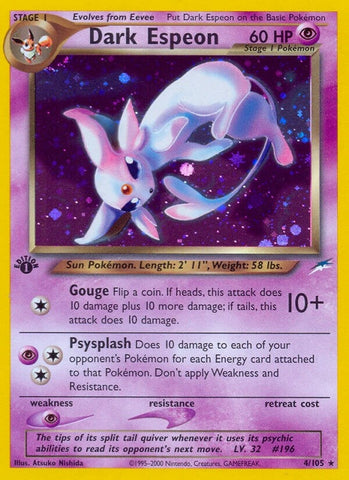 Image for Dark Espeon (004/105) (Neo Destiny) - Pokemon