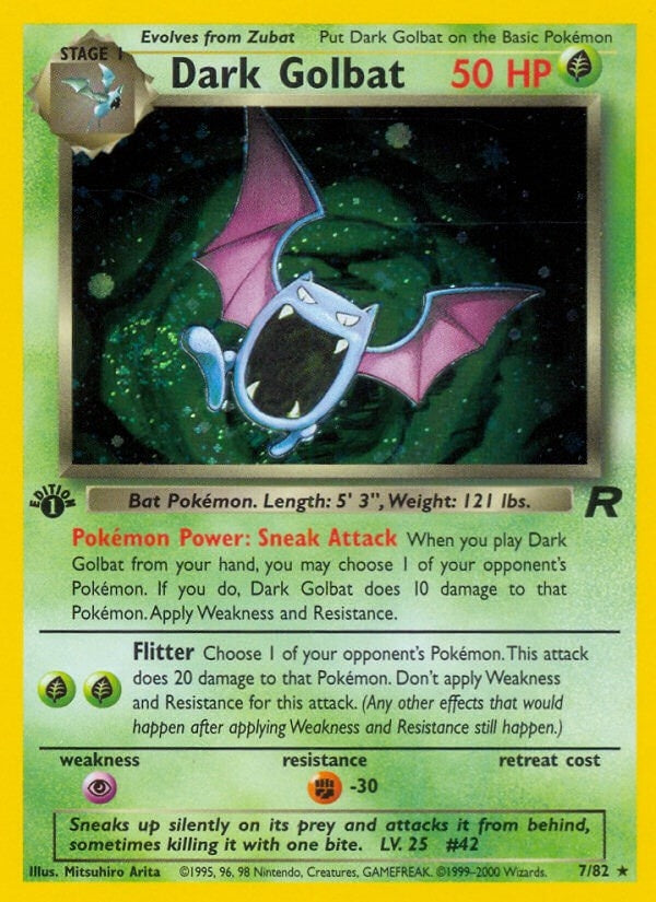 Image for Dark Golbat (7) (07/82) [Team Rocket]