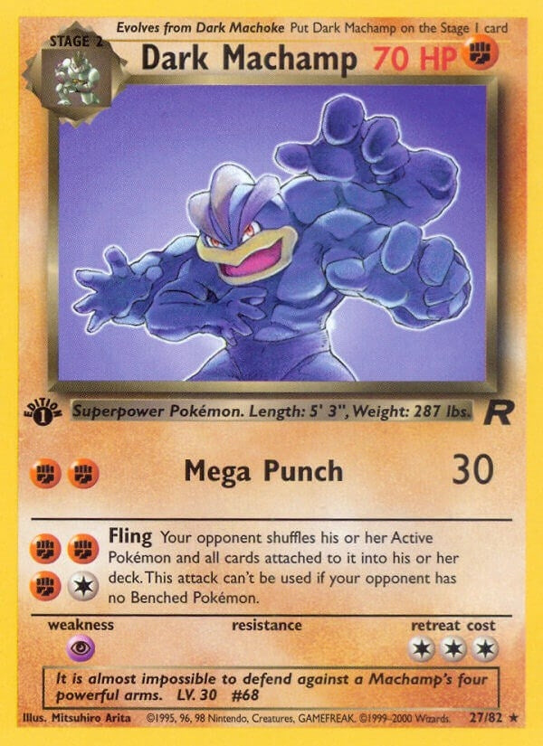Image for Dark Machamp (27) (27/82) [Team Rocket]