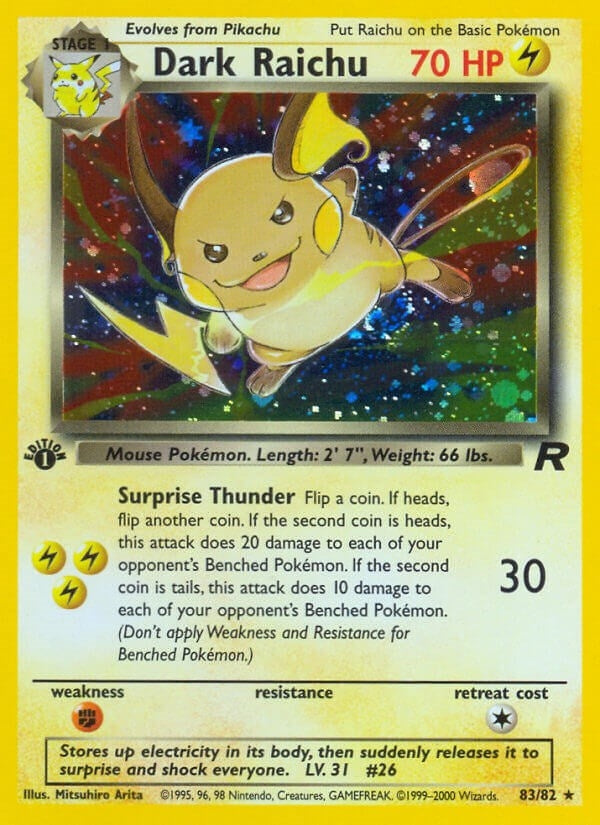 Image for Dark Raichu (83/82) [Team Rocket]