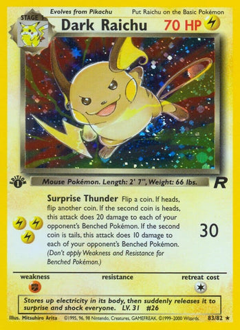 Image for Dark Raichu (83/82) [Team Rocket]