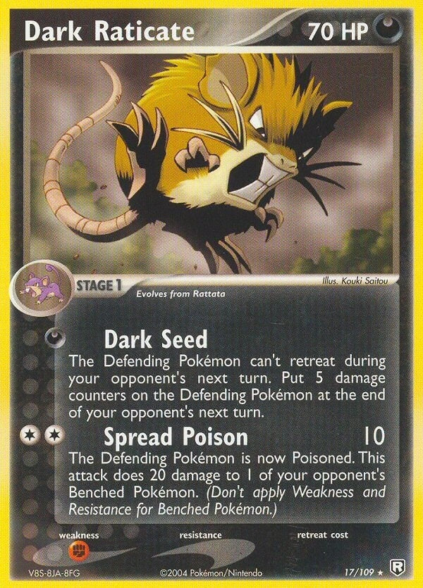 Image for Dark Raticate (17/109) [Team Rocket Returns]