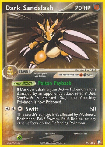 Image for Dark Sandslash (18/109) [Team Rocket Returns]