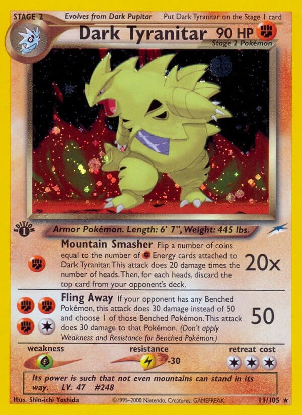 Image for Dark Tyranitar (011/105) (Neo Destiny) - Pokemon