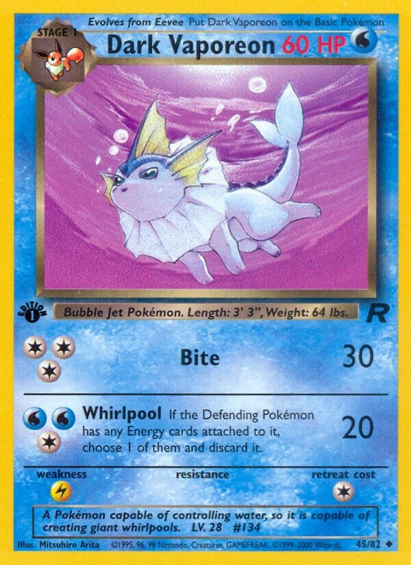 Image for Dark Vaporeon (45/82) [Team Rocket]
