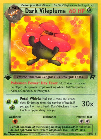 Image for Dark Vileplume (30) (30/82) [Team Rocket]
