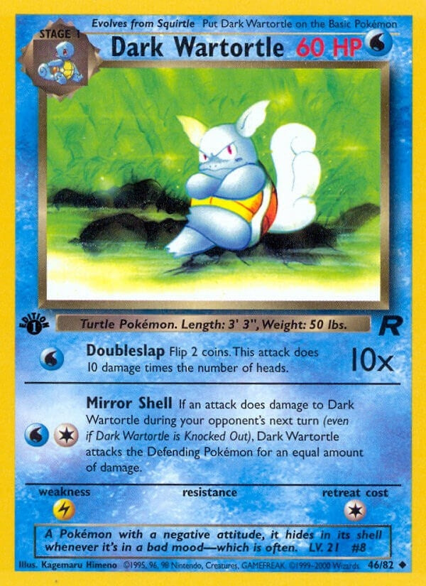 Image for Dark Wartortle (46/82) [Team Rocket]