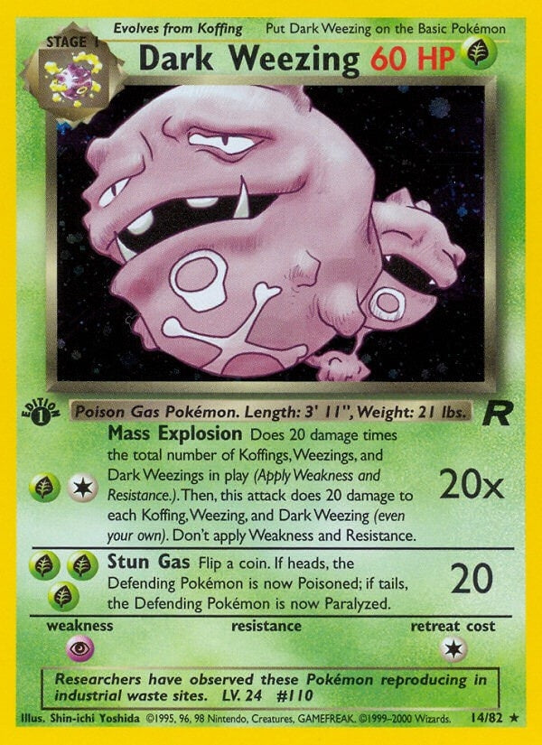 Image for Dark Weezing (14) (14/82) [Team Rocket]