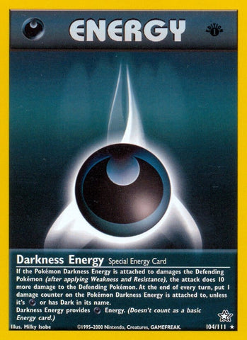 Image for Darkness Energy (104/111) (Neo Genesis) - Pokemon