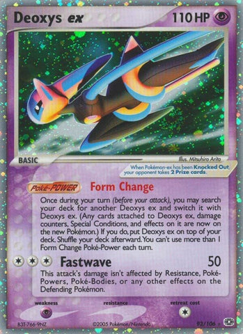 Image for Deoxys ex (Speed Forme) (93/106) [Emerald]
