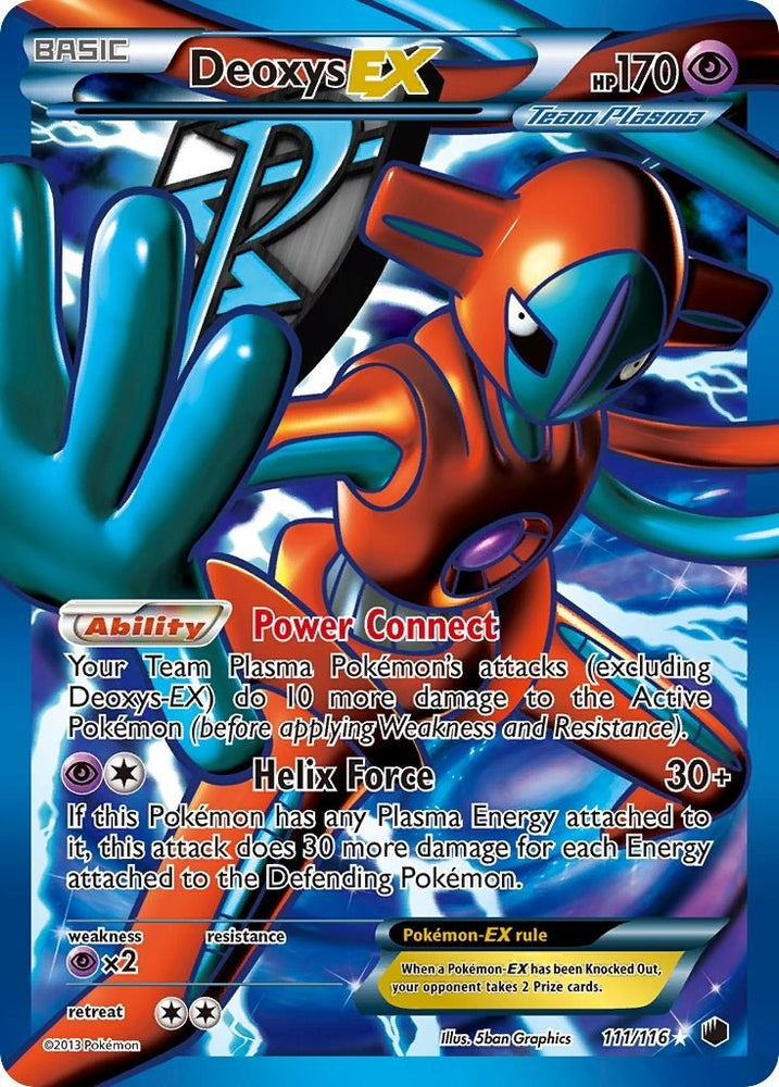 Image for Deoxys EX (Team Plasma) (Full Art) (111/116) [Plasma Freeze]