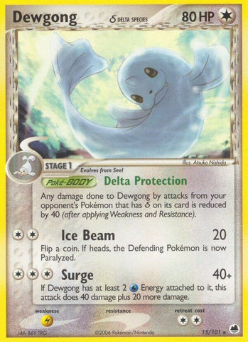 Image for Dewgong (Delta Species) (15/101) [Dragon Frontiers]