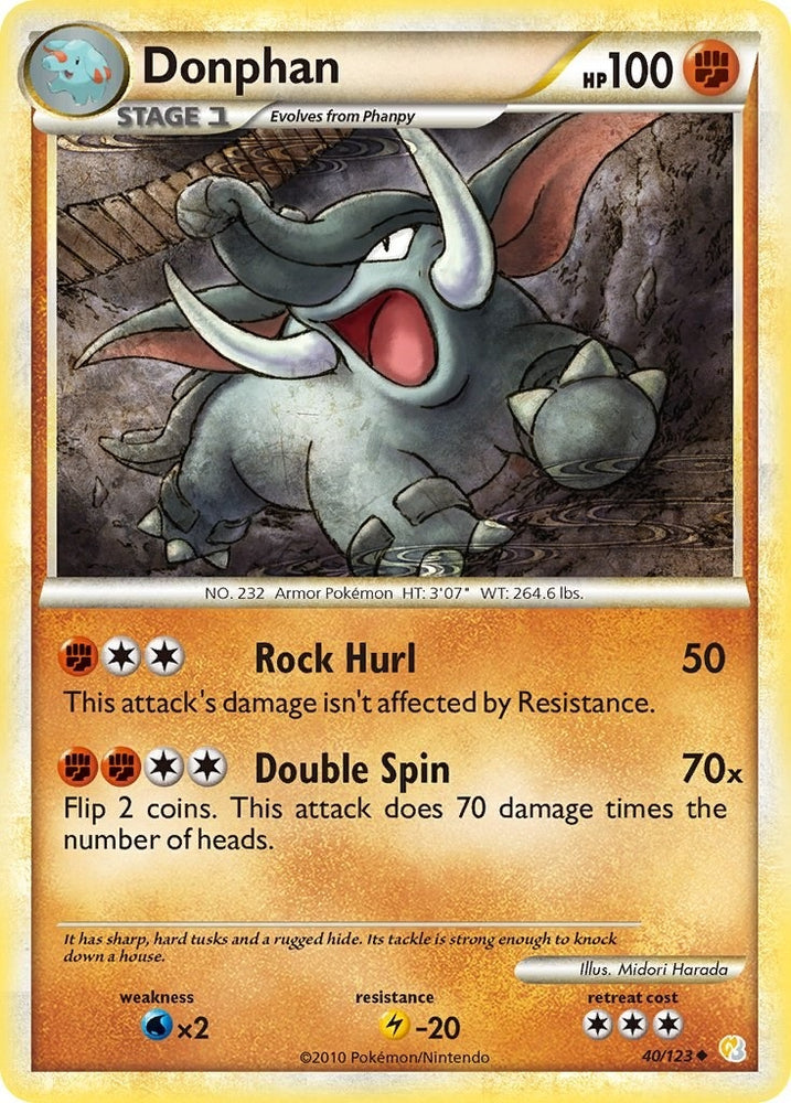 Image for Donphan (40/123) [HeartGold SoulSilver]