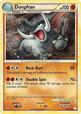 Image for Donphan (40/123) [HeartGold SoulSilver]