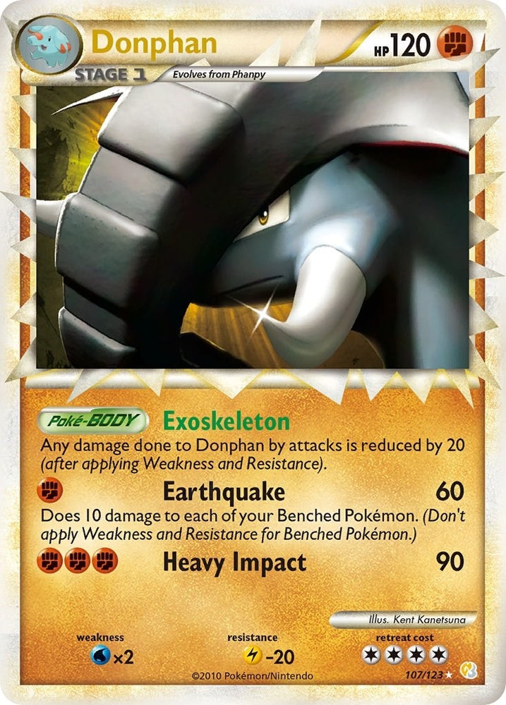 Image for Donphan (Prime) (107/123) [HeartGold SoulSilver]