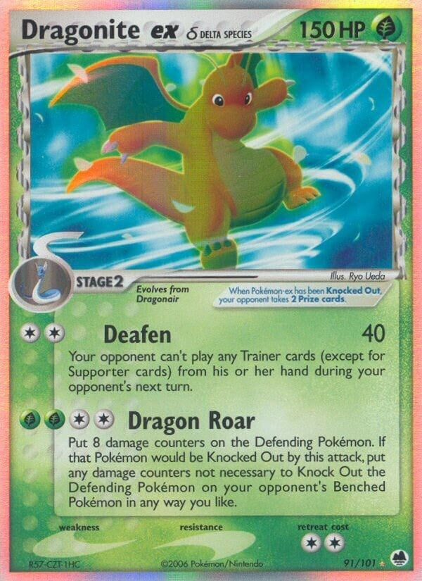 Image for Dragonite ex (Delta Species) (91/101) [Dragon Frontiers]