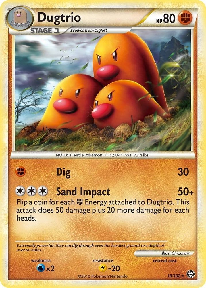 Image for Dugtrio (19/102) [Triumphant]