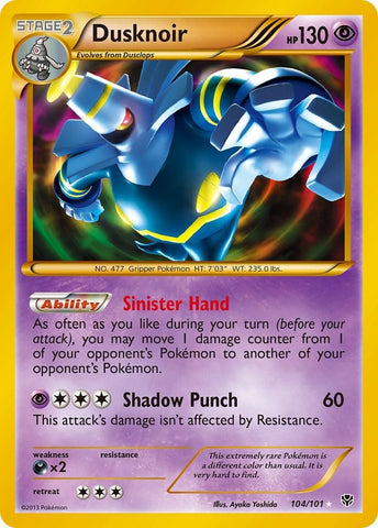 Image for Dusknoir (104 Secret Rare) (104/101) [Plasma Blast]