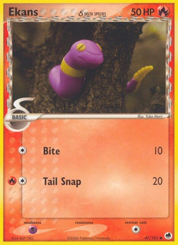 Image for Ekans (Delta Species) (47/101) [Dragon Frontiers]