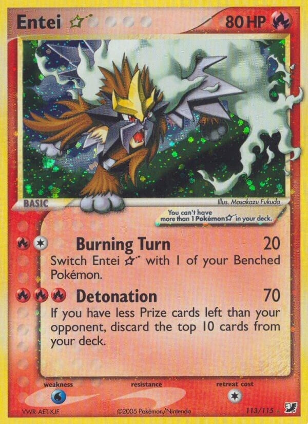Image for Entei Star (113/115) [Unseen Forces]
