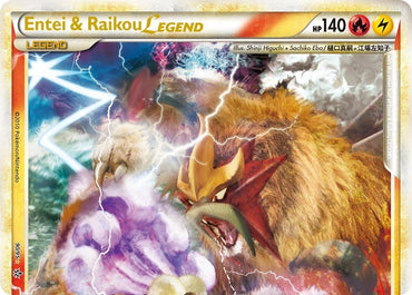 Image for Entei & Raikou Legend (top) (90/95) [Unleashed]