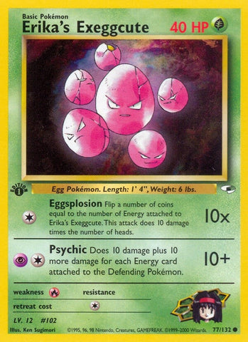 Image for Erika's Exeggcute (77) (077/132) [Gym Heroes]