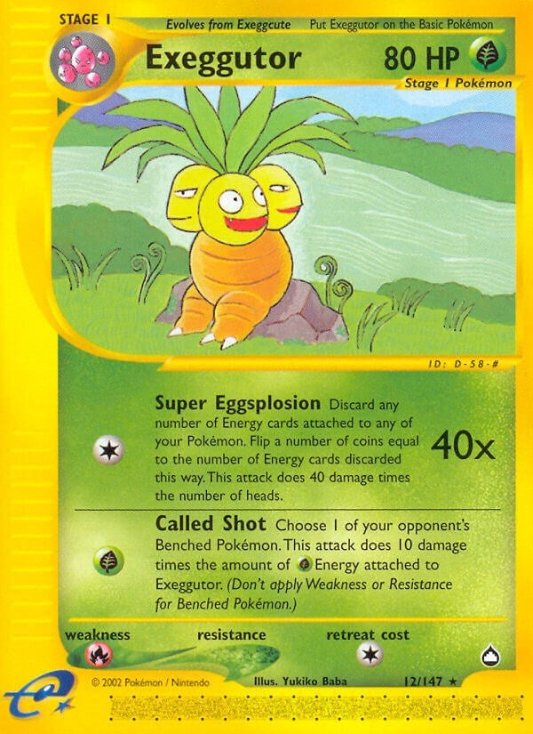 Image for Exeggutor (12) (012/147) [Aquapolis]