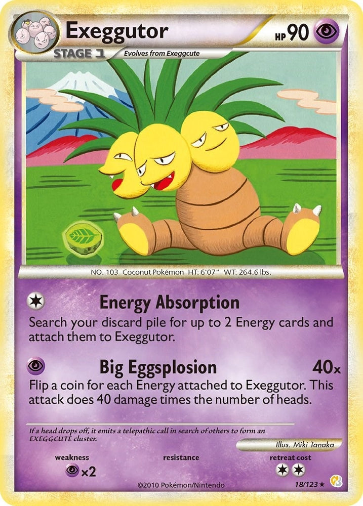 Image for Exeggutor (18/123) [HeartGold SoulSilver]