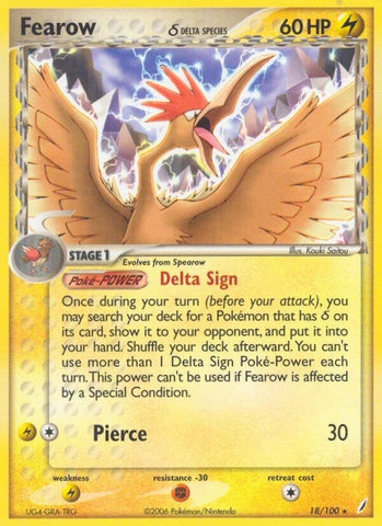 Image for Fearow (Delta Species) (18/100) [Crystal Guardians]