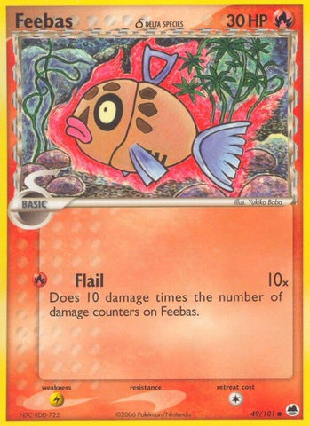 Image for Feebas (Delta Species) (49/101) [Dragon Frontiers]