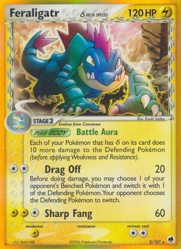 Image for Feraligatr (Delta Species) (2/101) [Dragon Frontiers]