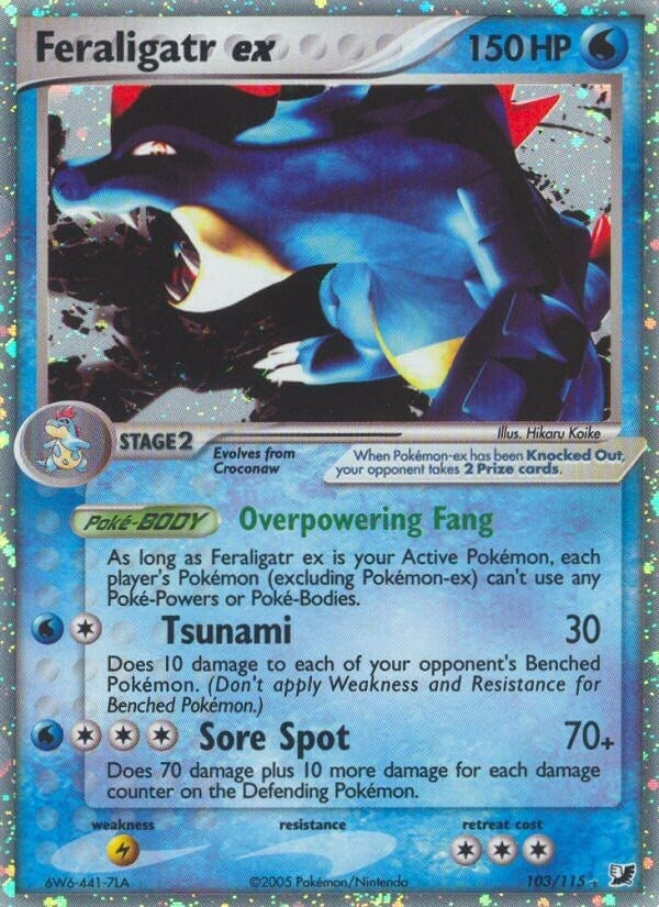 Image for Feraligatr ex (103/115) [Unseen Forces]