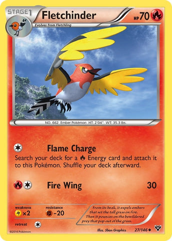 Image for Fletchinder (27/146) [XY Base Set]
